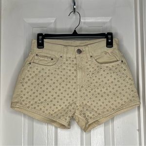BDG Girlfriend High Rise Shorts With Pearls Size 25W